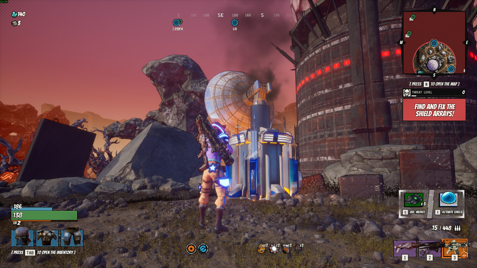 Storm-charger objective in the desert — official screenshot